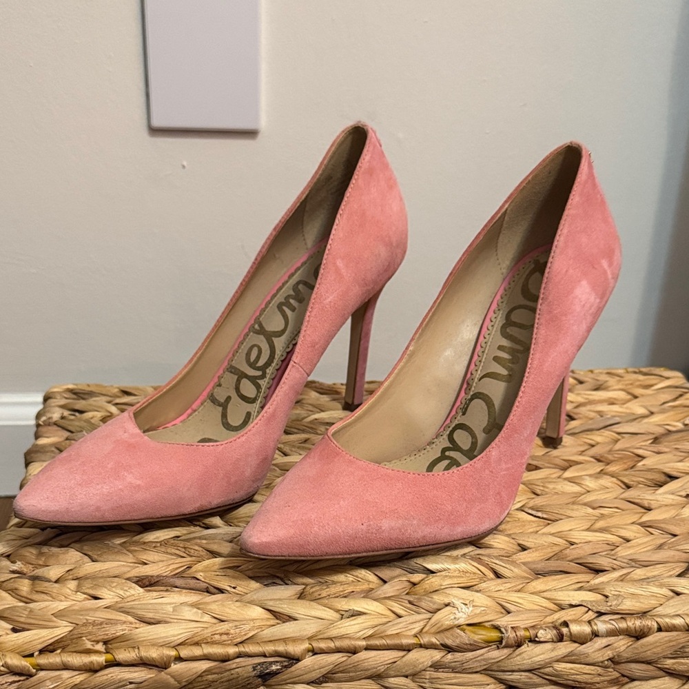 Sam Edelman Blush Suede Heels
